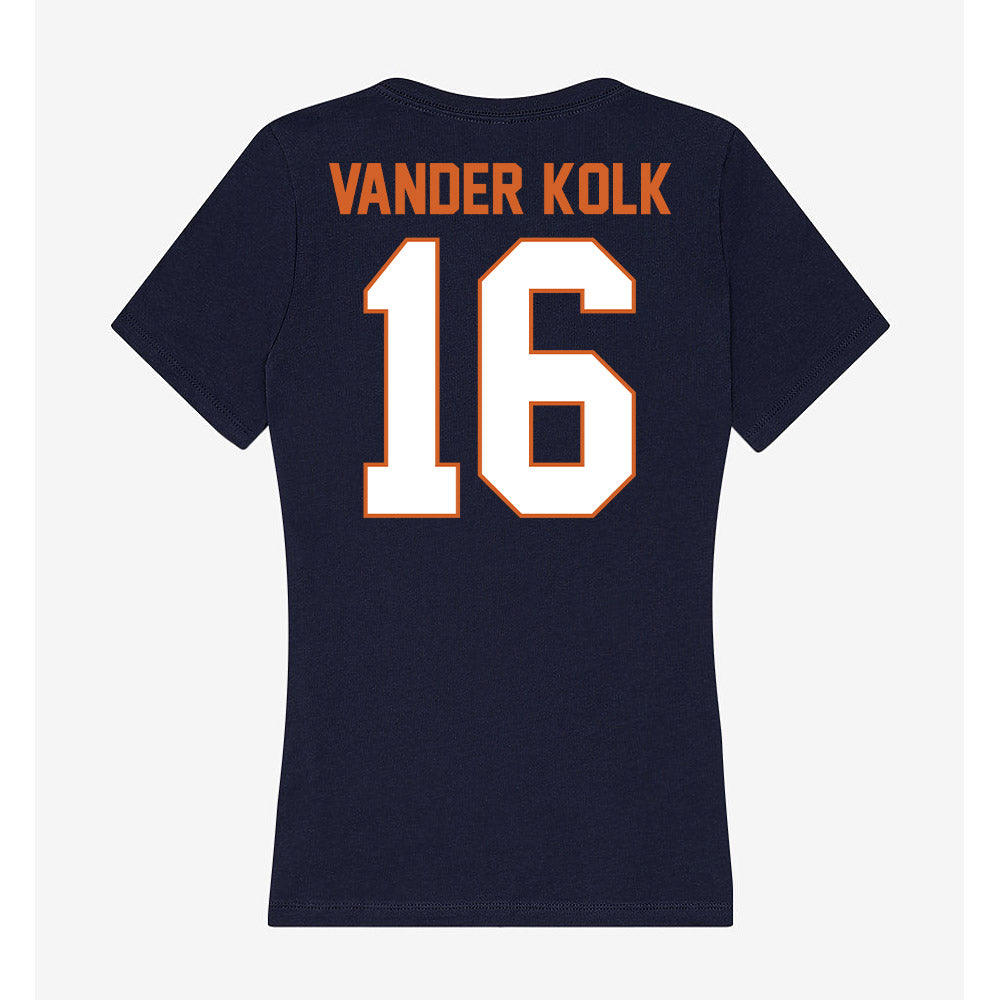 Wheaton IL - NCAA Men's Soccer : Luke Vander Kolk - Women's V-Neck T-Shirt-1