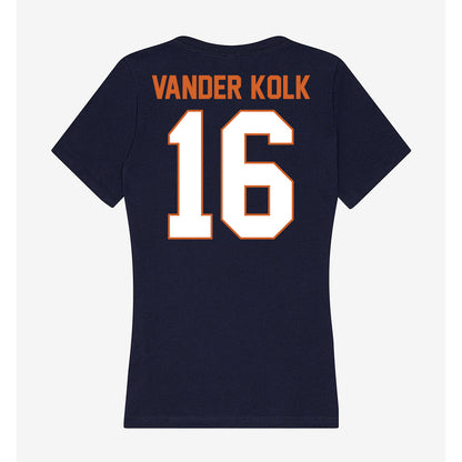 Wheaton IL - NCAA Men's Soccer : Luke Vander Kolk - Women's V-Neck T-Shirt-1