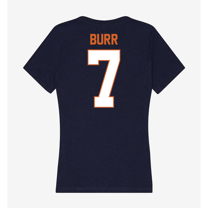 Wheaton IL - NCAA Baseball : Tyler Burr - Women's V-Neck T-Shirt-1