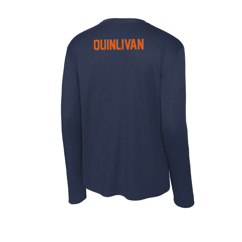 Wheaton IL - NCAA Men's Golf : Aidan Quinlivan - Activewear Long Sleeve T-Shirt-1