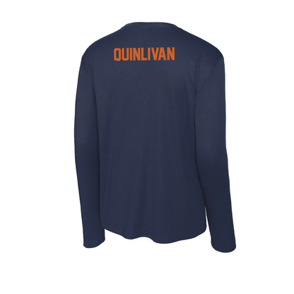 Wheaton IL - NCAA Men's Golf : Aidan Quinlivan - Activewear Long Sleeve T-Shirt-1