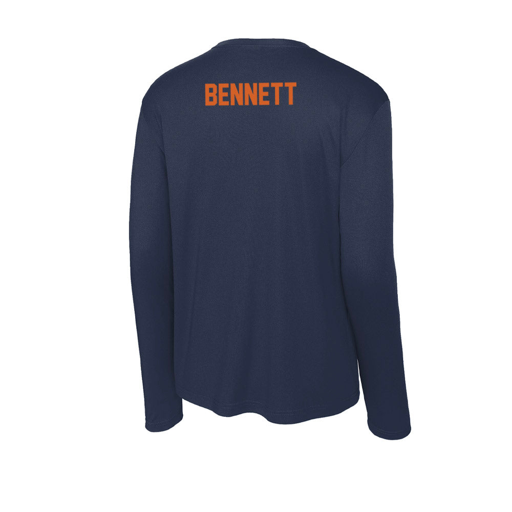 Wheaton IL - NCAA Men's Swimming & Diving : Blaine Bennett - Activewear Long Sleeve T-Shirt-1