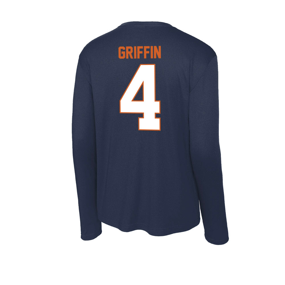 Wheaton IL - NCAA Women's Volleyball : Paris Griffin - Activewear Long Sleeve T-Shirt-1
