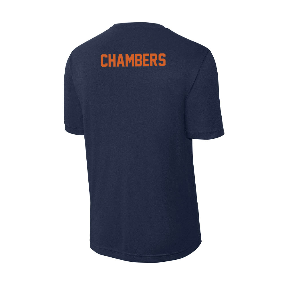 Wheaton IL - NCAA Men's Swimming & Diving : Isaac Chambers - Activewear T-Shirt-1