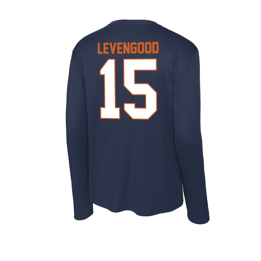Wheaton IL - NCAA Baseball : David Levengood - Activewear Long Sleeve T-Shirt-1