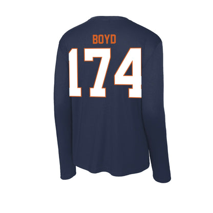 Wheaton IL - NCAA Wrestling : Garrett Boyd - Activewear Long Sleeve T-Shirt-1