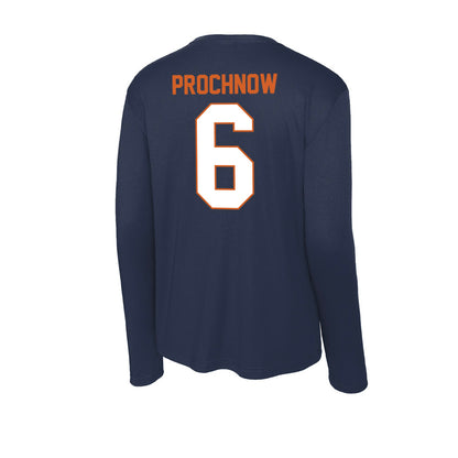 Wheaton IL - NCAA Men's Soccer : Brody Prochnow - Activewear Long Sleeve T-Shirt-1
