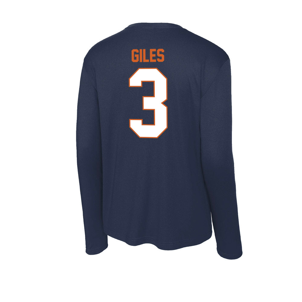 Wheaton IL - NCAA Softball : Bella Giles - Activewear Long Sleeve T-Shirt-1