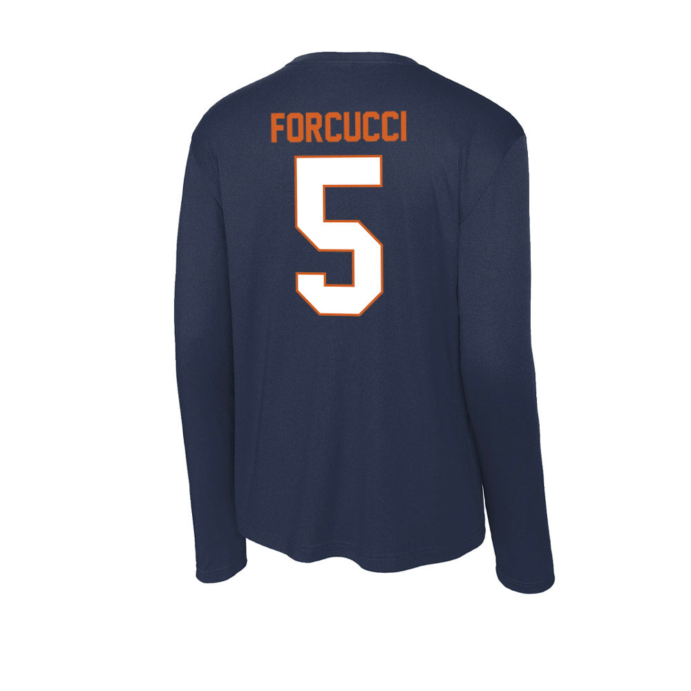 Wheaton IL - NCAA Football : Mark Forcucci - Activewear Long Sleeve T-Shirt-1