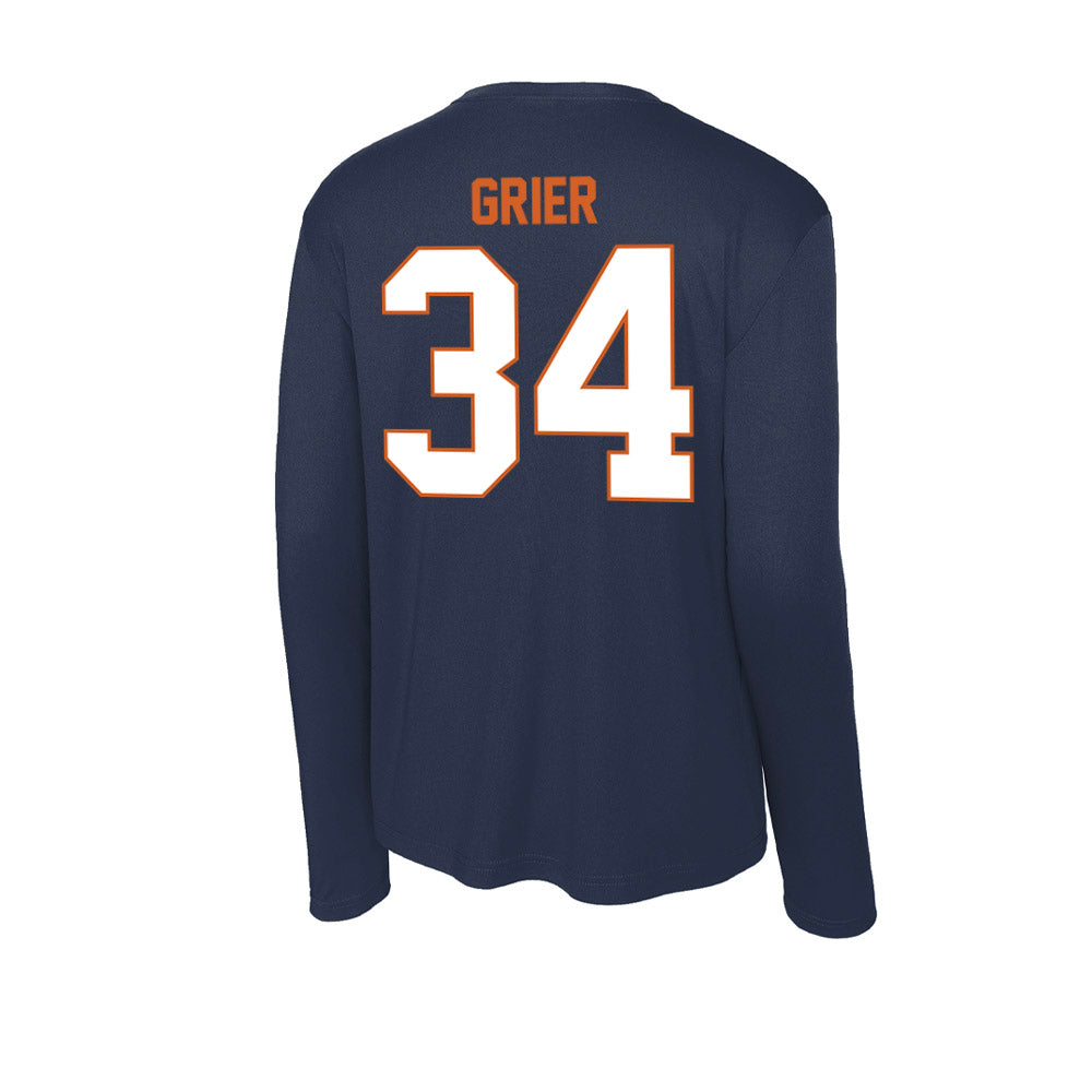 Wheaton IL - NCAA Baseball : Carson Grier - Activewear Long Sleeve T-Shirt-1
