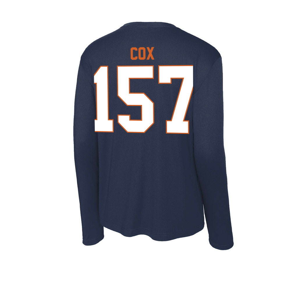 Wheaton IL - NCAA Wrestling : Caleb Cox - Activewear Long Sleeve T-Shirt-1