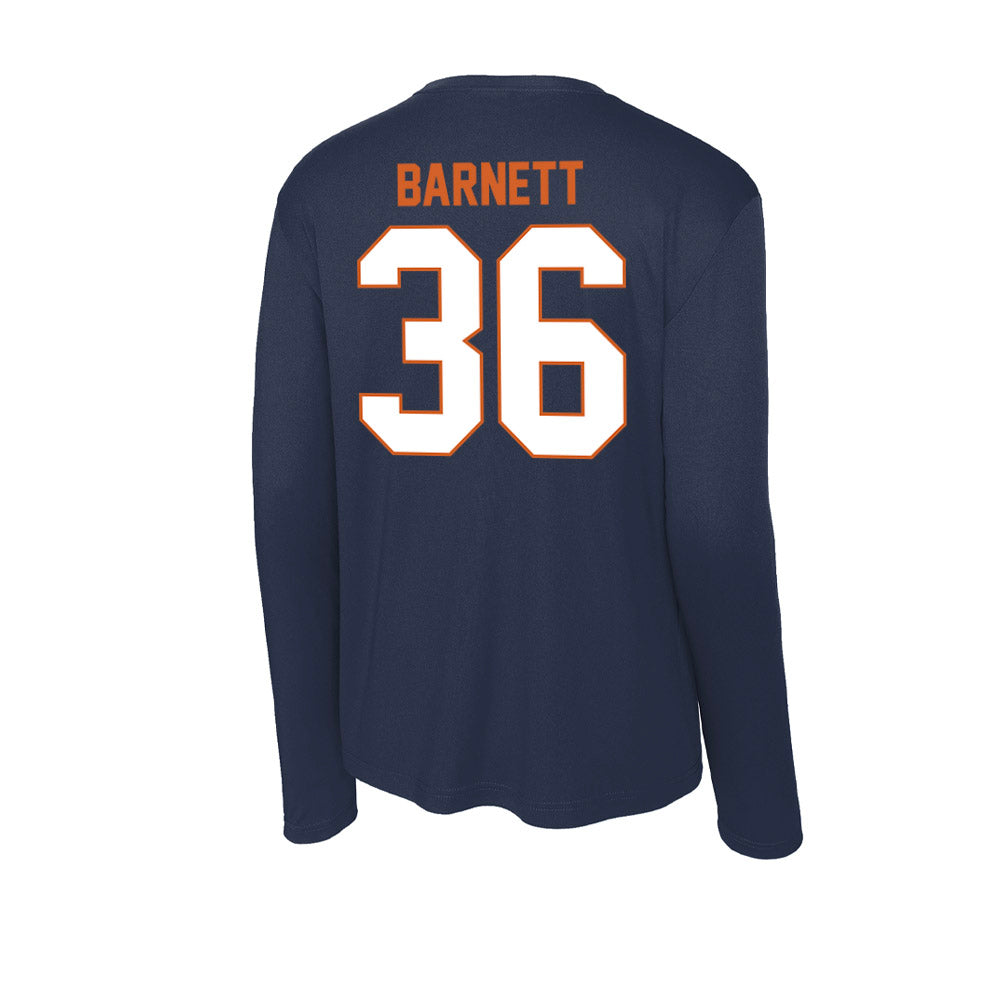 Wheaton IL - NCAA Men's Soccer : Caleb Barnett - Activewear Long Sleeve T-Shirt-1