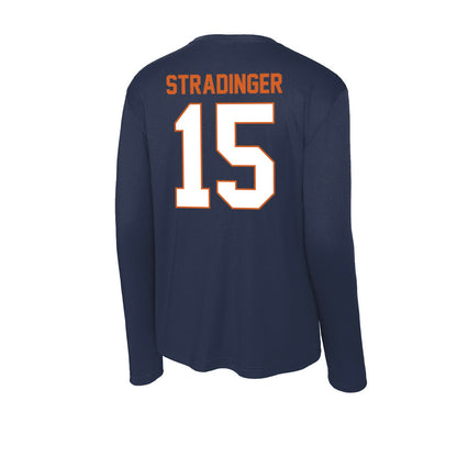 Wheaton IL - NCAA Women's Basketball : Ann Magee Stradinger - Activewear Long Sleeve T-Shirt-1