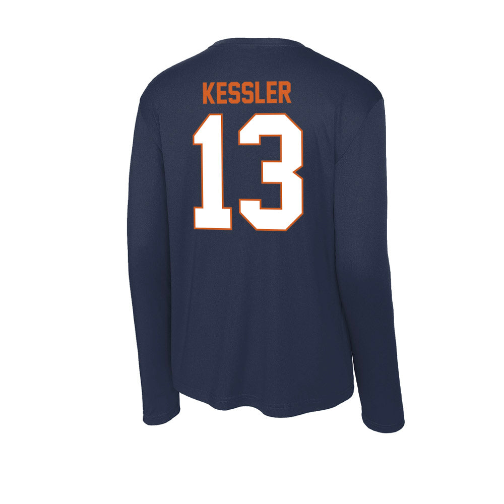 Wheaton IL - NCAA Baseball : Billy Kessler - Activewear Long Sleeve T-Shirt-1