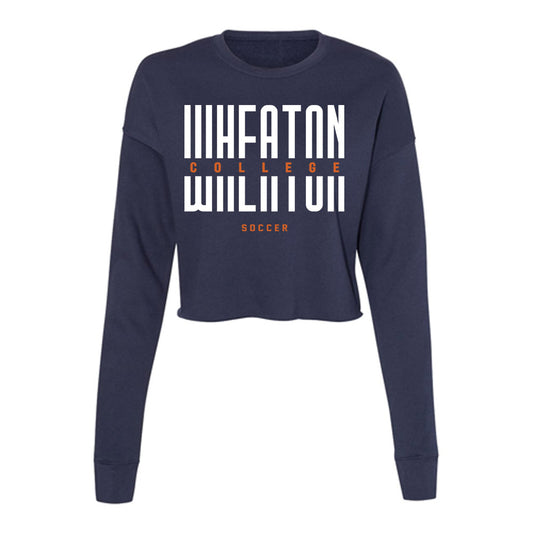 Wheaton IL - NCAA Men's Soccer : Isaac Lucas - Women's Cropped Crew Fleece-0