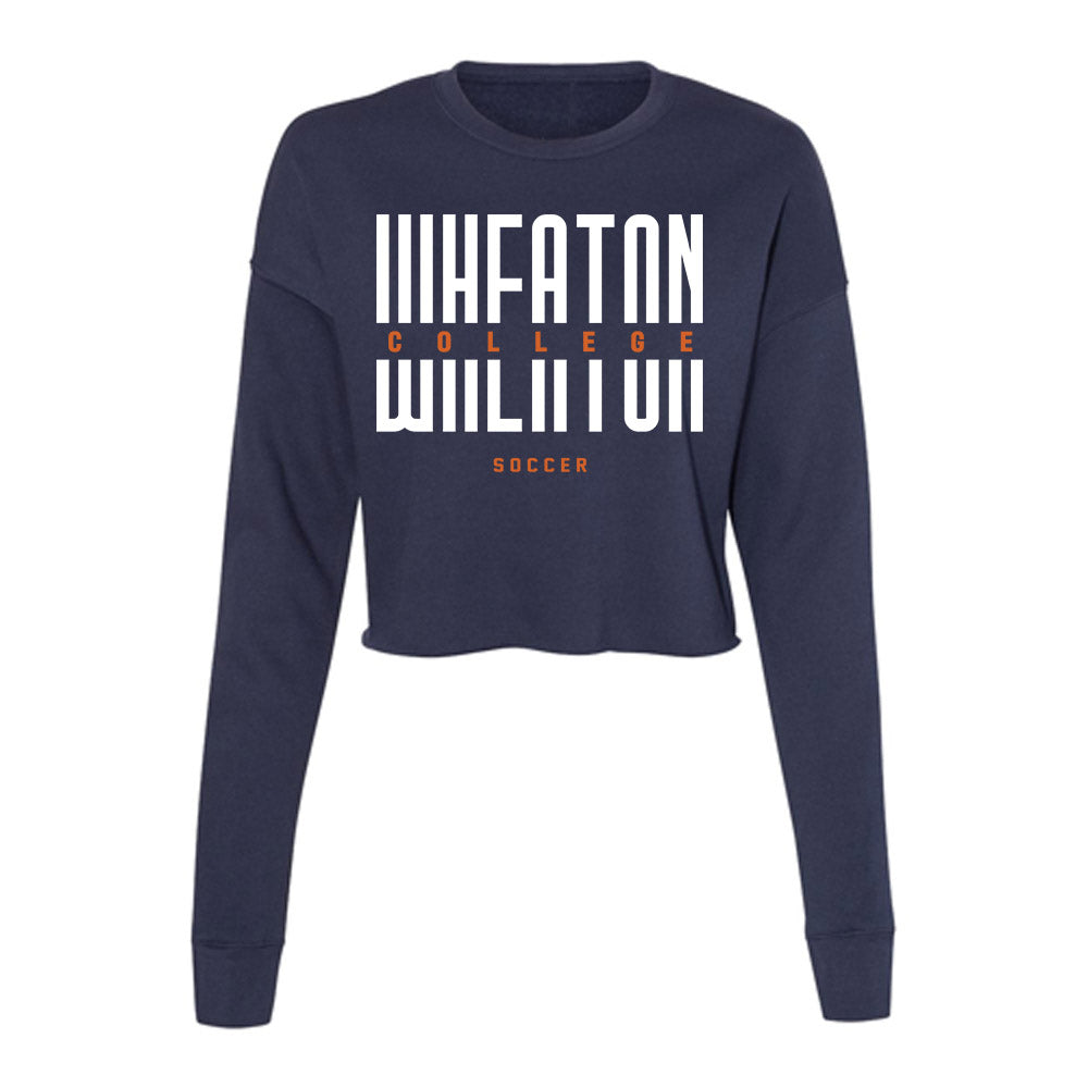 Wheaton IL - NCAA Men's Soccer : Peter Caborn - Women's Cropped Crew Fleece-0