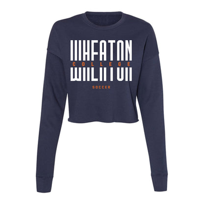 Wheaton IL - NCAA Men's Soccer : Peter Caborn - Women's Cropped Crew Fleece-0