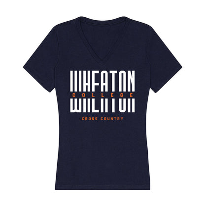 Wheaton IL - NCAA Women's Cross Country : Annie Stoner - Women's V-Neck T-Shirt-0