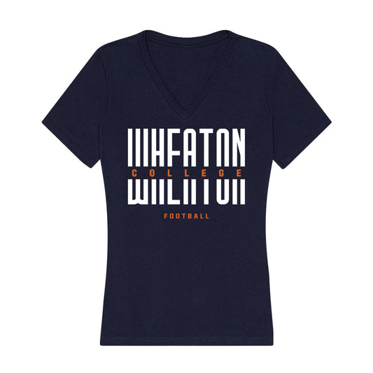 Wheaton IL - NCAA Football : Trace Parrish - Women's V-Neck T-Shirt-0