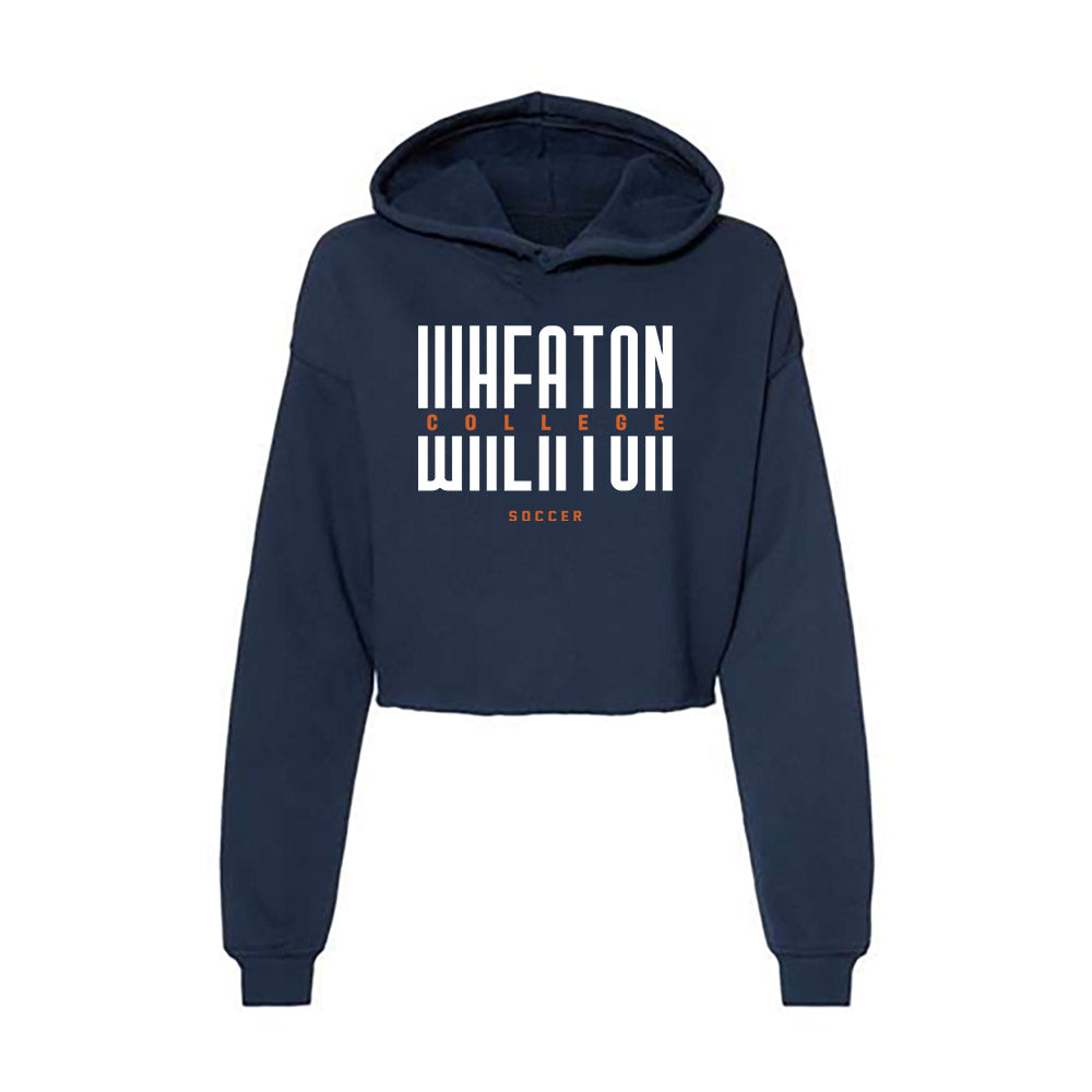 Wheaton IL - NCAA Men's Soccer : Isaac Lucas - Women's Crop Fleece Hoodie-0