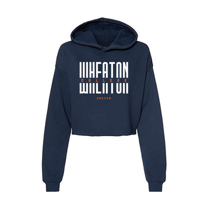 Wheaton IL - NCAA Men's Soccer : Isaac Lucas - Women's Crop Fleece Hoodie-0