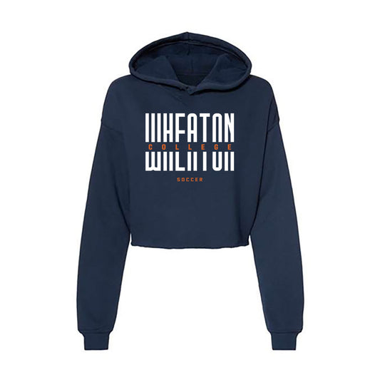 Wheaton IL - NCAA Men's Soccer : Isaac Lucas - Women's Crop Fleece Hoodie-0