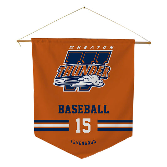 Wheaton IL - NCAA Baseball : David Levengood - Pennant - 18" x 21"-0