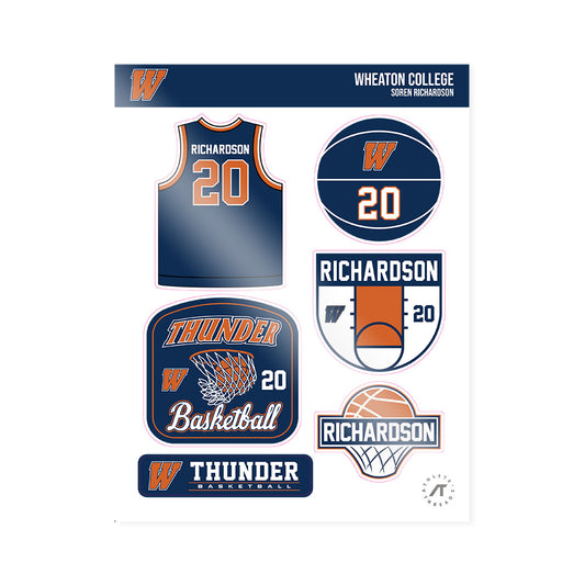 Wheaton IL - NCAA Men's Basketball : Soren Richardson - Sticker Sheet-0
