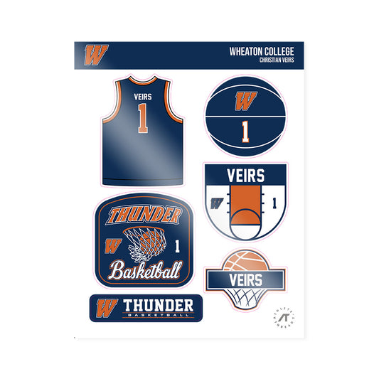 Wheaton IL - NCAA Men's Basketball : Christian Veirs - Sticker Sheet-0