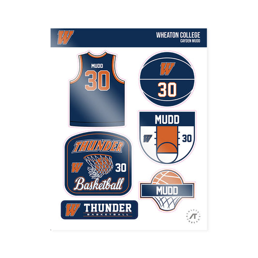 Wheaton IL - NCAA Men's Basketball : Cayden Mudd - Sticker Sheet-0