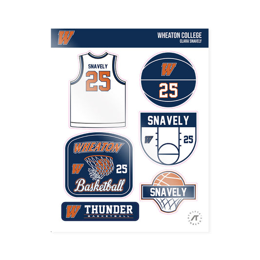 Wheaton IL - NCAA Women's Basketball : Clara Snavely - Sticker Sheet-0