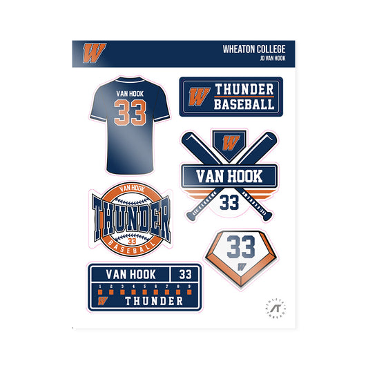Wheaton IL - NCAA Baseball : JD Van Hook - Sticker Sheet-0