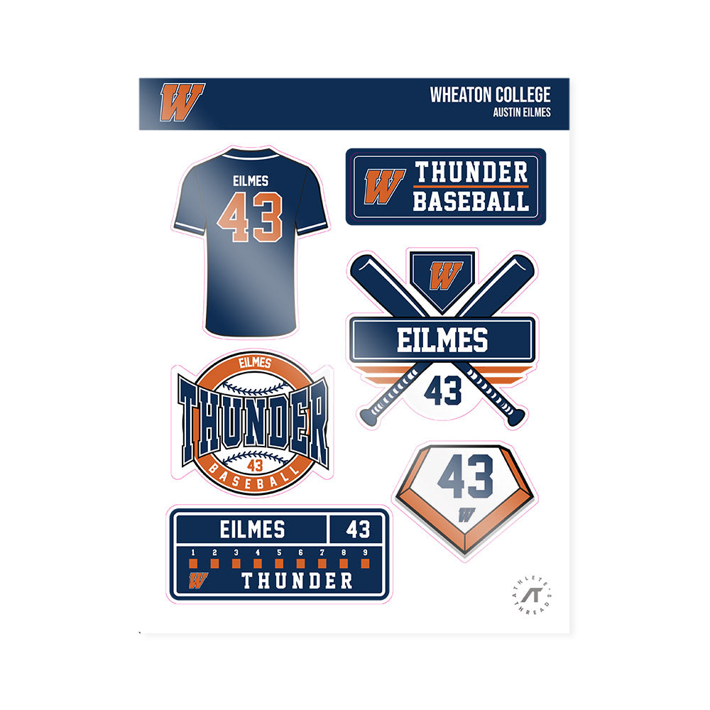Wheaton IL - NCAA Baseball : Austin Eilmes - Sticker Sheet-0