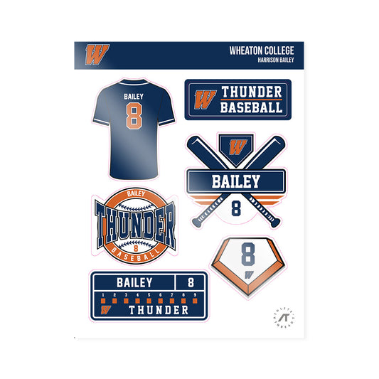Wheaton IL - NCAA Baseball : Harrison Bailey - Sticker Sheet-0