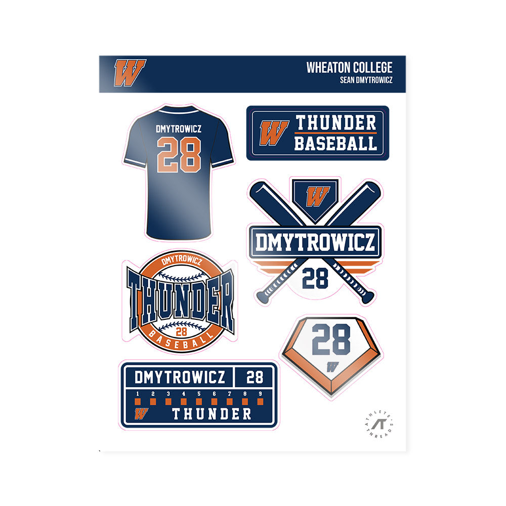 Wheaton IL - NCAA Baseball : Sean Dmytrowicz - Sticker Sheet-0
