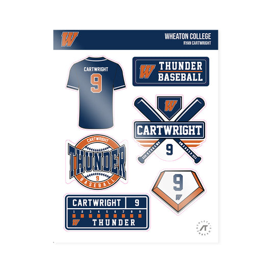 Wheaton IL - NCAA Baseball : Ryan Cartwright - Sticker Sheet-0