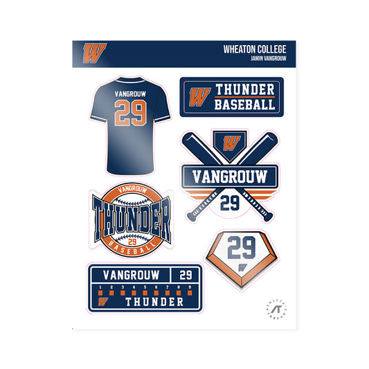 Wheaton IL - NCAA Baseball : Jamin VanGrouw - Sticker Sheet-0