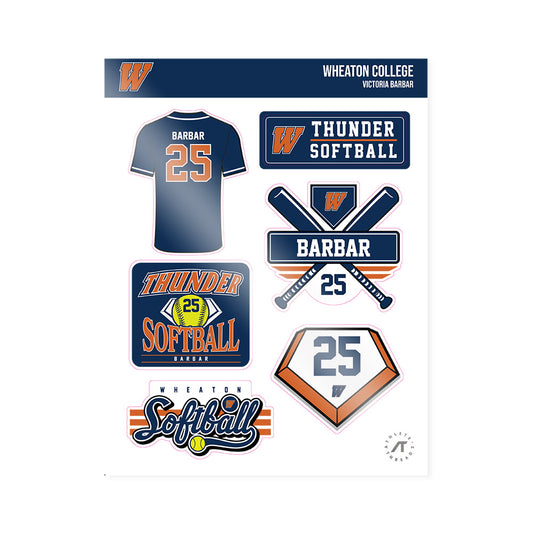Wheaton IL - NCAA Softball : Victoria Barbar - Sticker Sheet-0