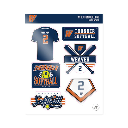 Wheaton IL - NCAA Softball : Soleil Weaver - Sticker Sheet-0