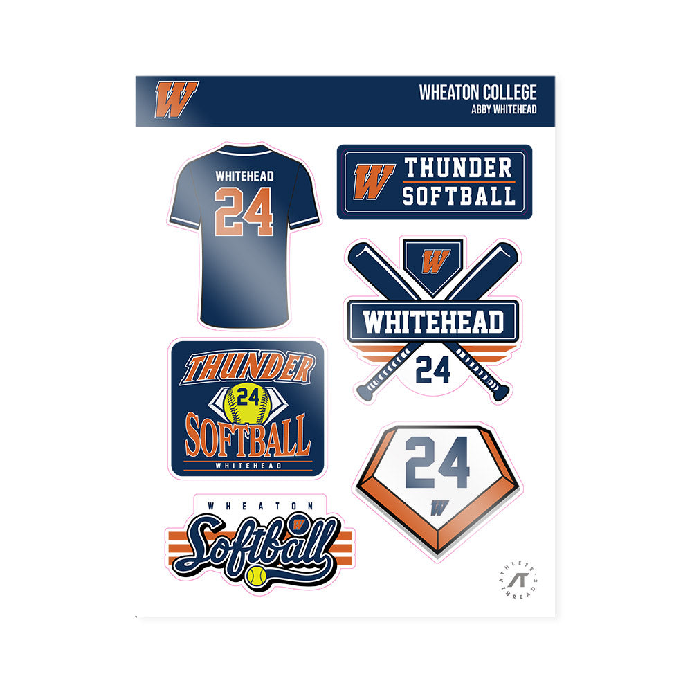 Wheaton IL - NCAA Softball : Abby Whitehead - Sticker Sheet-0
