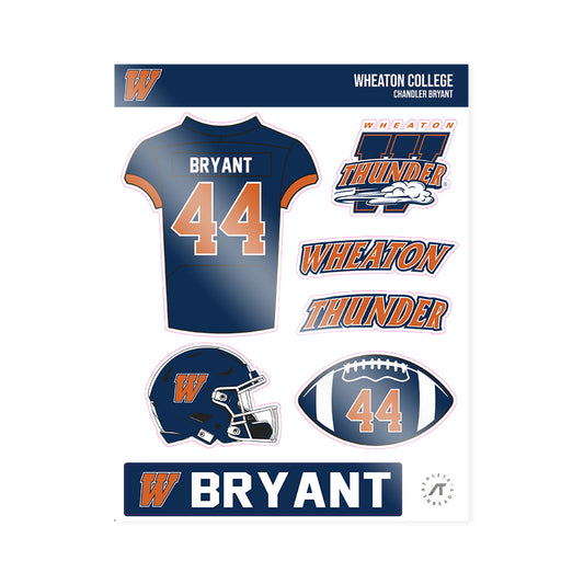 Wheaton IL - NCAA Football : Chandler Bryant - Sticker Sheet-0