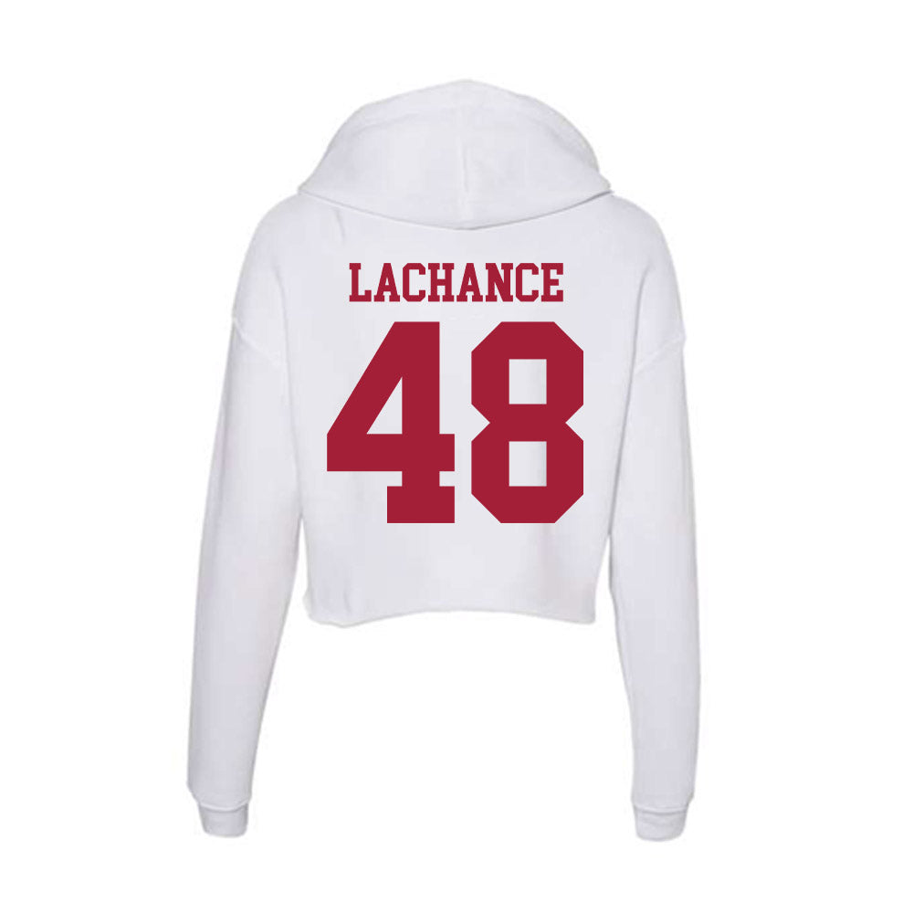 Oklahoma - NCAA Baseball : Deiten Lachance - Women's Crop Fleece Hoodie-1