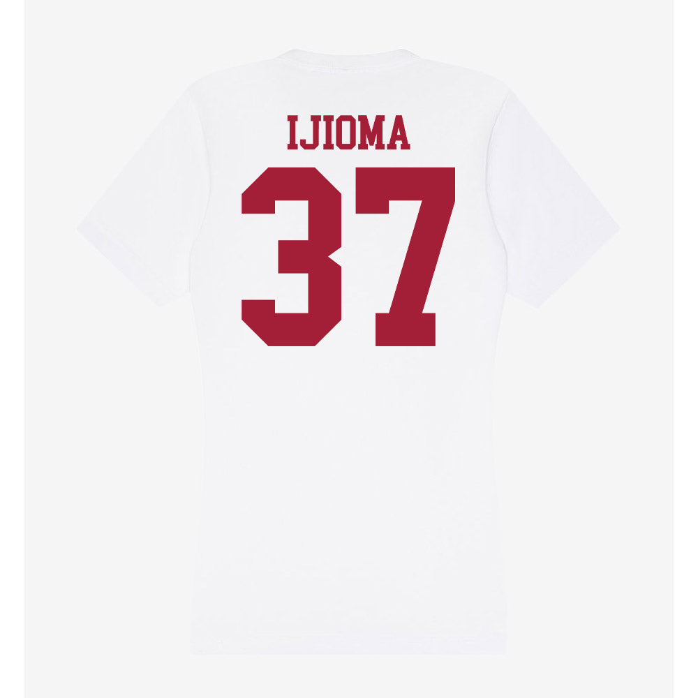 Oklahoma - NCAA Football : Prince Ijioma - Women's V-Neck T-Shirt-1