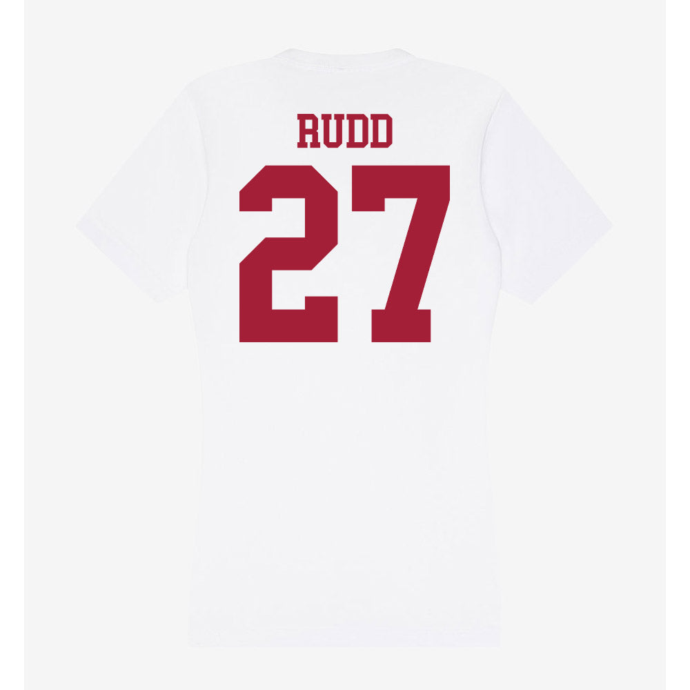 Oklahoma - NCAA Football : Trace Rudd - Women's V-Neck T-Shirt-1