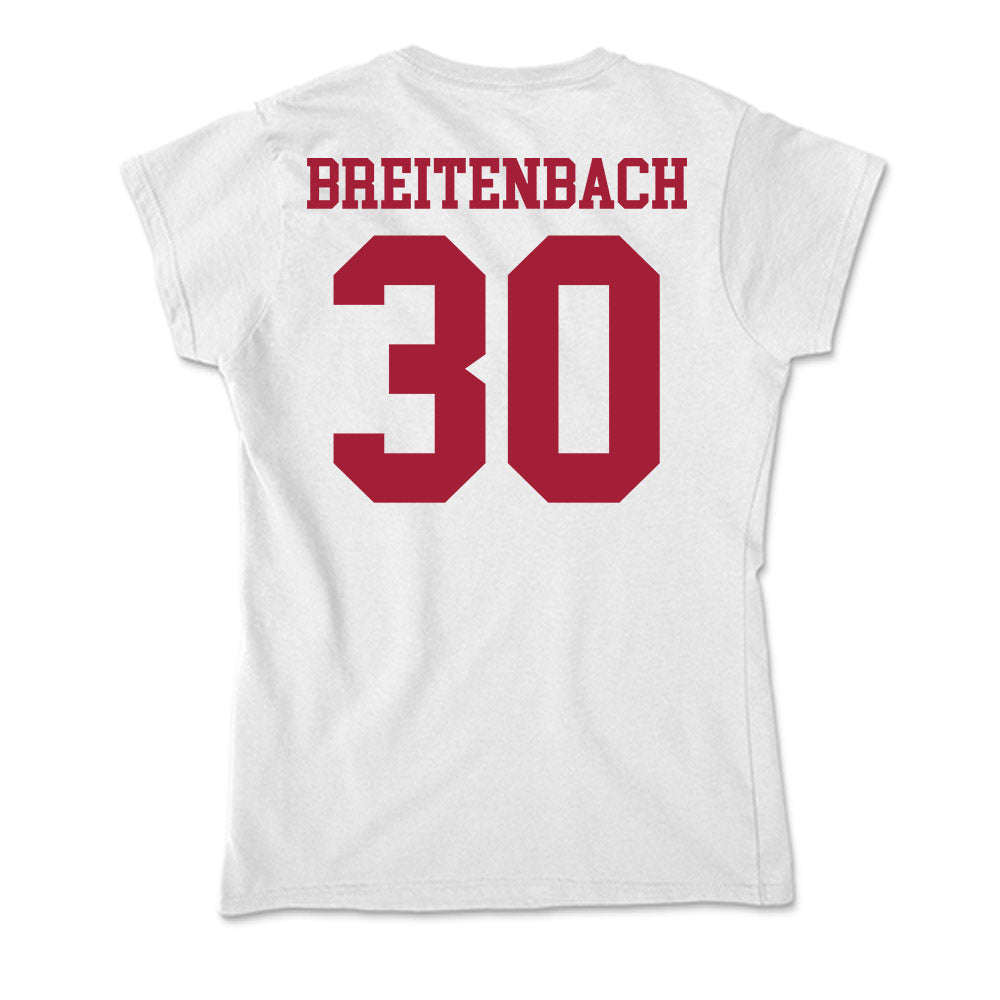 Oklahoma - NCAA Baseball : Finn Breitenbach - Soft Style Women’s T-Shirt-1