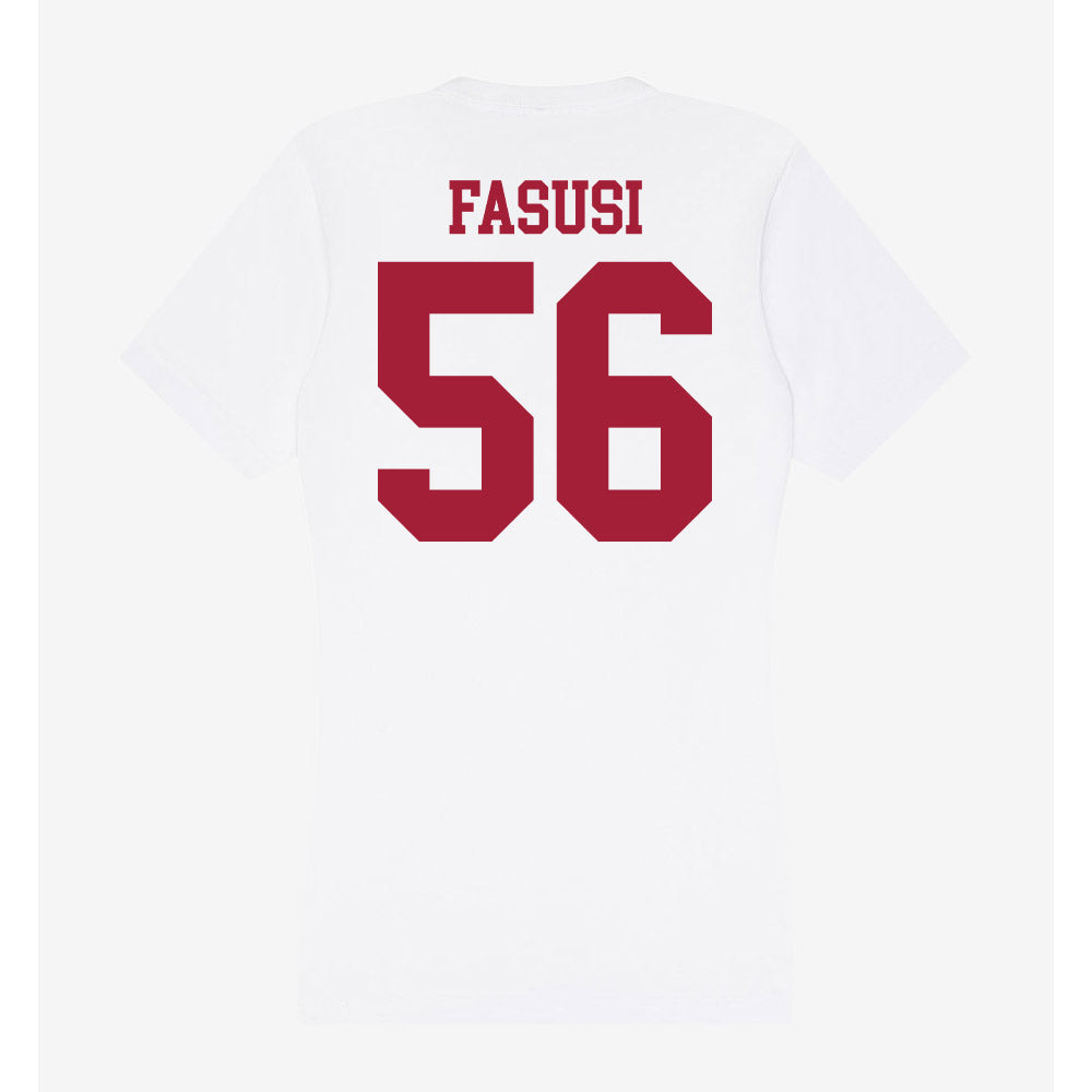 Oklahoma - NCAA Football : Michael Fasusi - Women's V-Neck T-Shirt-1