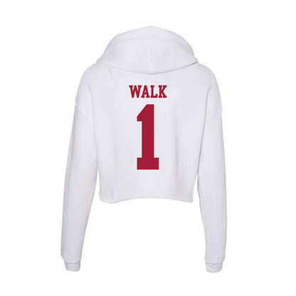 Oklahoma - NCAA Baseball : Jason Walk - Women's Crop Fleece Hoodie-1