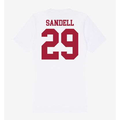 Oklahoma - NCAA Football : Tate Sandell - Women's V-Neck T-Shirt-1