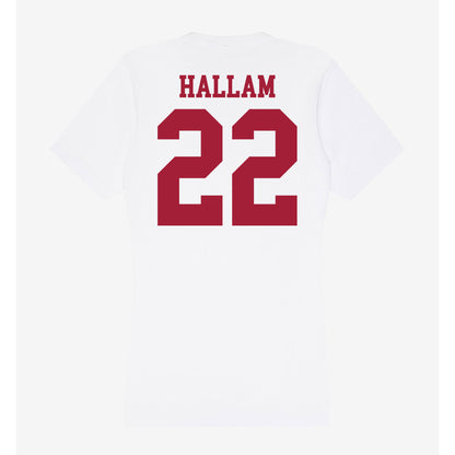 Oklahoma - NCAA Women's Soccer : Brenna Hallam - Women's V-Neck T-Shirt-1