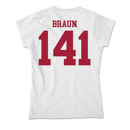 Oklahoma - NCAA Wrestling : Alex Braun - Soft Style Women’s T-Shirt-1